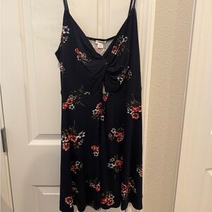 Garage Navy Floral Dress